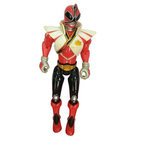 Power Rangers Samurai Super Mega Ranger Fire Red Ranger 4" Action Figure - Picture 1 of 5